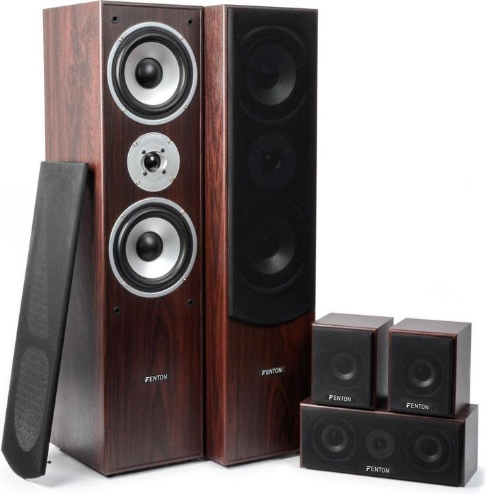 Produktbild Fenton Standlautsprecher HF5W Braun (1 Stk., 335 W)