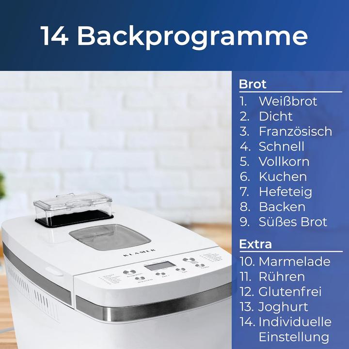 Produktbild KLAMER Brotbackautomat
