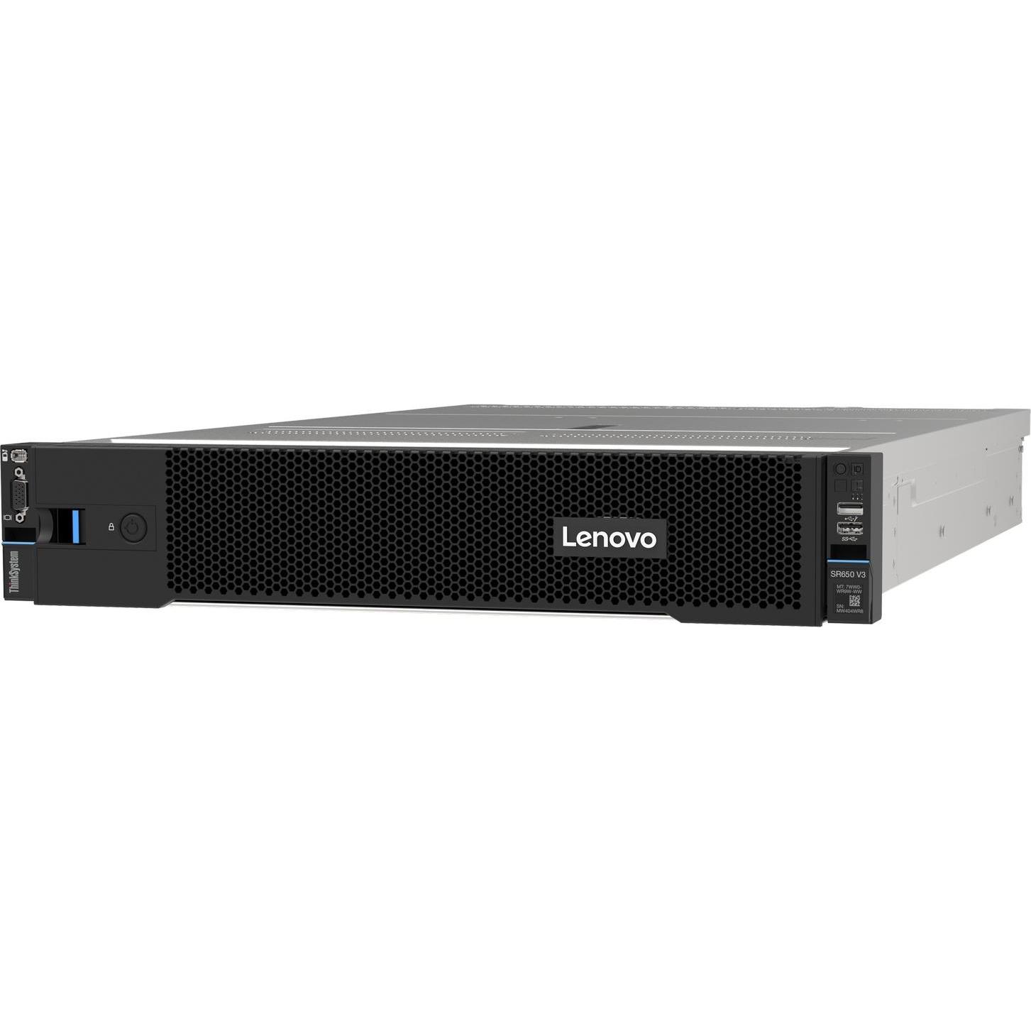 Lenovo ThinkSystem V3 2U Security Bezel Optio, Server Zubehör, Schwarz