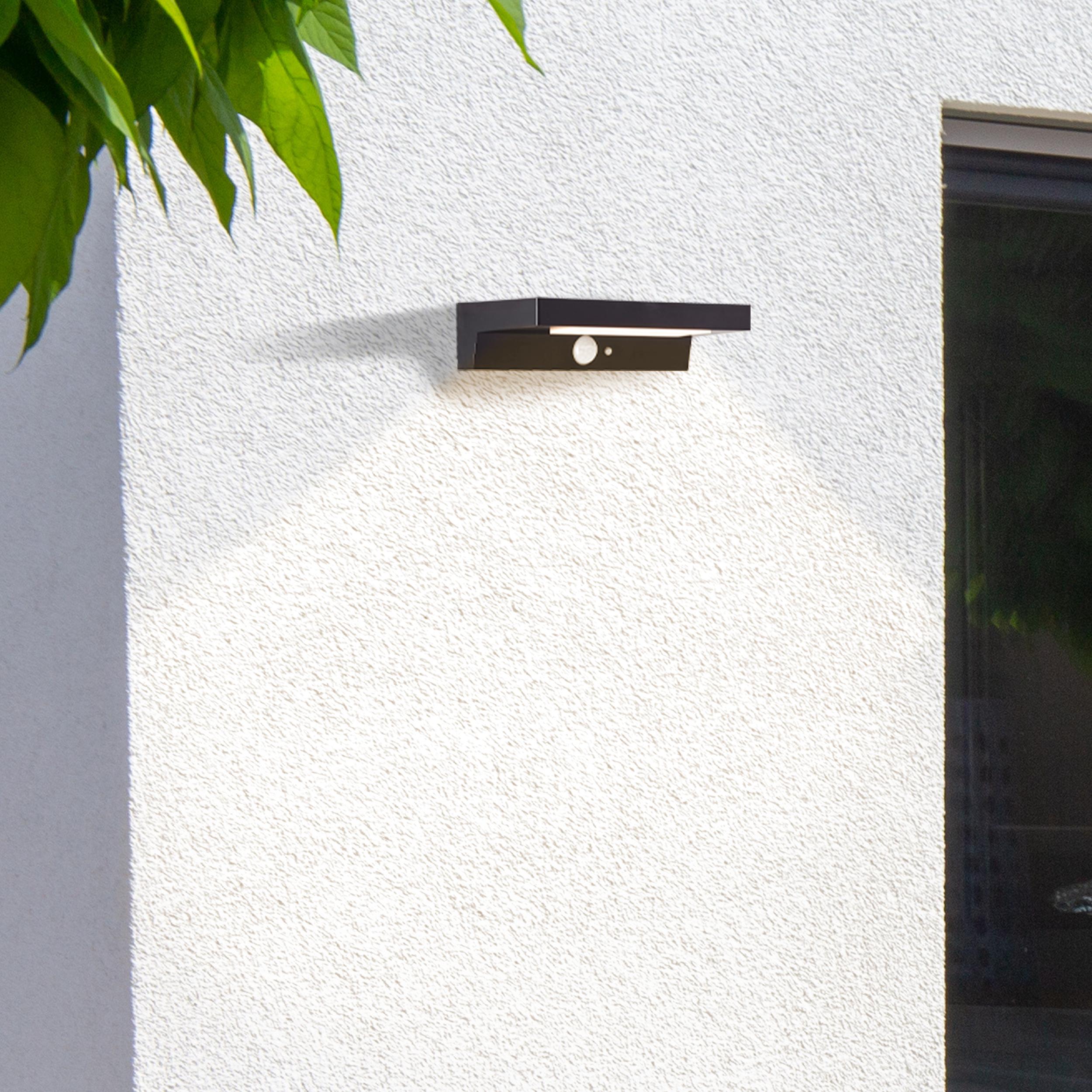 Thumbnail - Brilliant, Gartenbeleuchtung, Barker G40415/06 Solar-Aussenwandleuchte mit Bewegungsmelder 3 W Warm (430 lm, IP44)