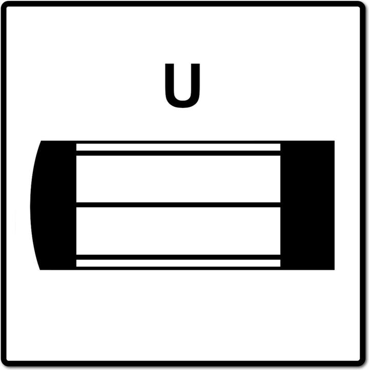 Actual product image Rems Pressing lips U U16 (145 mm)