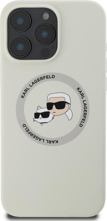 Produktbild Karl Lagerfeld iPhone 16 Pro Max Liquid Silicone K&CH Heads MagSafe Case (Apple iPhone 16 Pro Max)
