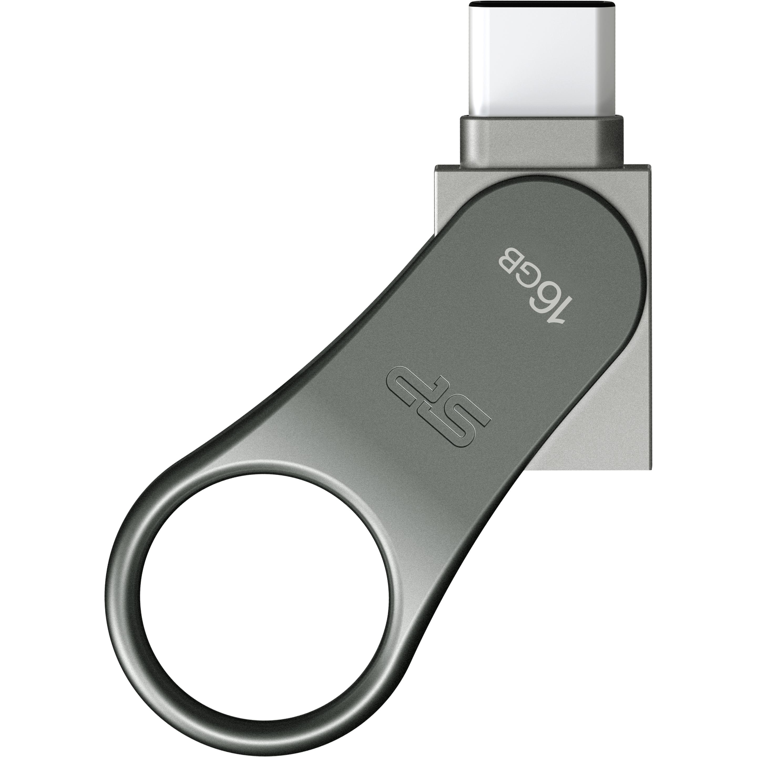 Thumbnail - Silicon Power C80 (16 GB, USB-A, USB-C, USB 3.1), USB Stick, Schwarz