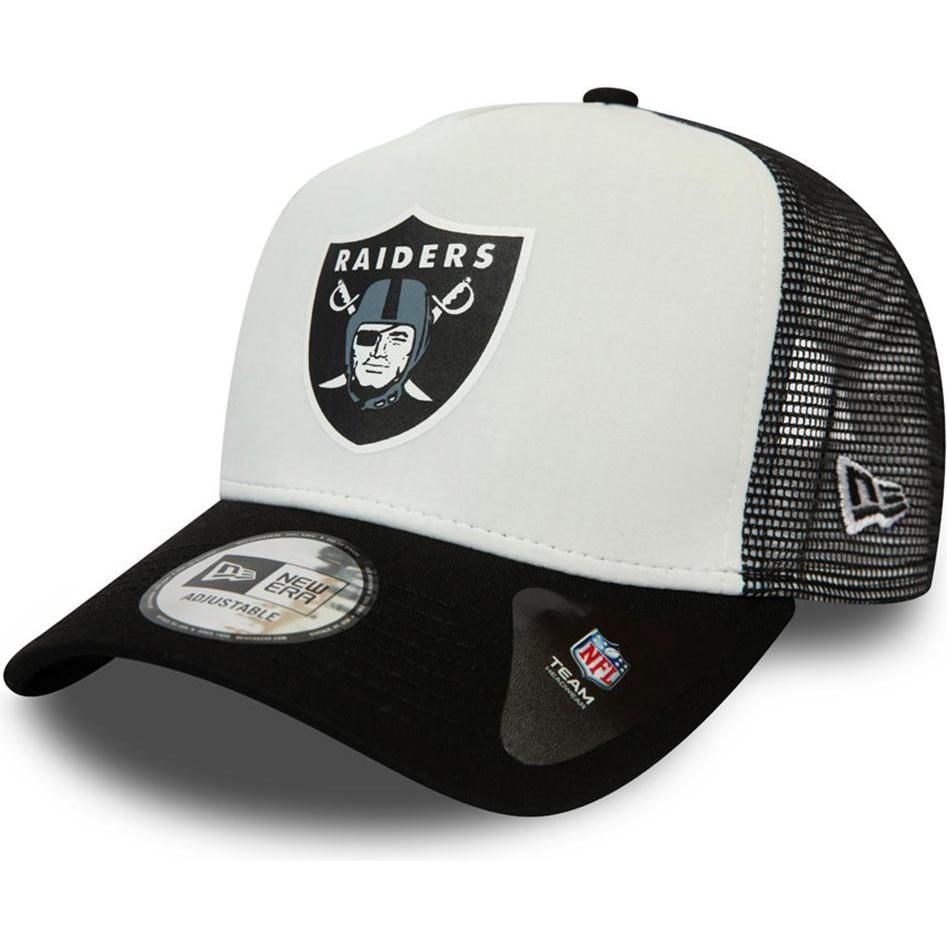 New Era, Herren, Cap, 9Forty Aframe Trucker Las Vegas Raiders, Weiss, (One Size)