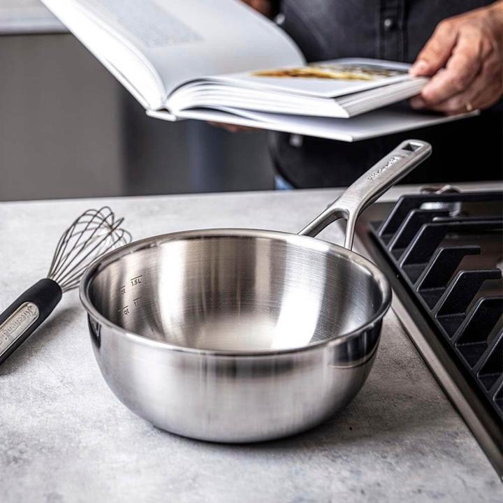 Actual product image KitchenAid Chefs Pfanne Kasserolle (CC006025-001) (Saucepan, Stainless steel)
