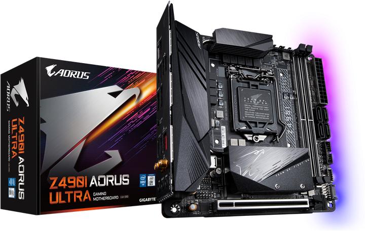 Produktbild Gigabyte Z490i Aorus Ultra (LGA 1200, Intel Z490, Mini-ITX)