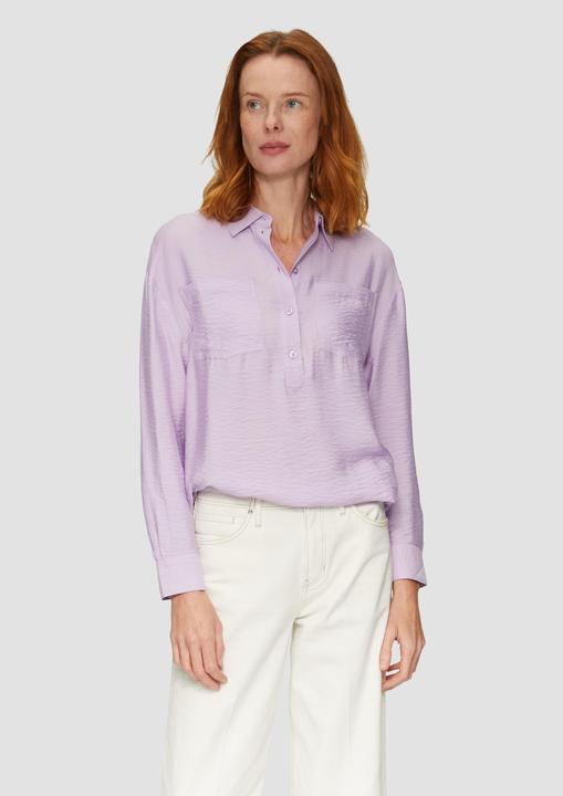 Actual product image S.Oliver Bluse Hemdkragenbluse aus Viskosemix (36)