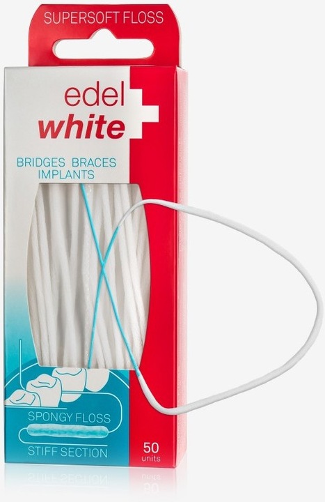 Actual product image Edel + White Supersoft Floss dental floss 50 strands