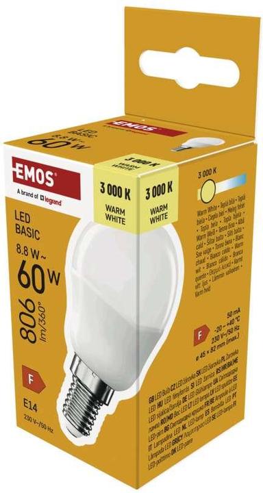 Image du produit Emos LED BASIC MINI GLOBE 8,8W(60W) 806lm E14 WW (E14, 8.80 W, 806 lm, 1 x, F)