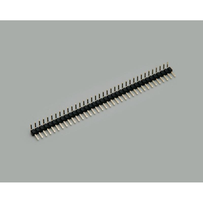 BKL Electronic Stiftleiste (Standard) Anzahl Reihen: 1 Polzahl je Reihe: 6 10120, Elektronikkabel + Stecker, Schwarz, Go...