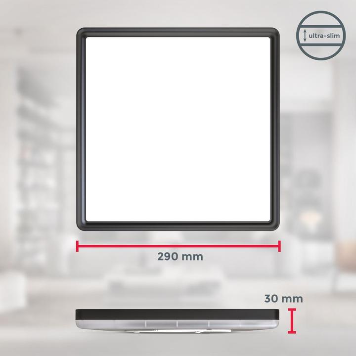 Image du produit B.K.Licht Panneau LED RGB/W ultraplat,noir, 1xLED/15W (1850 lm)