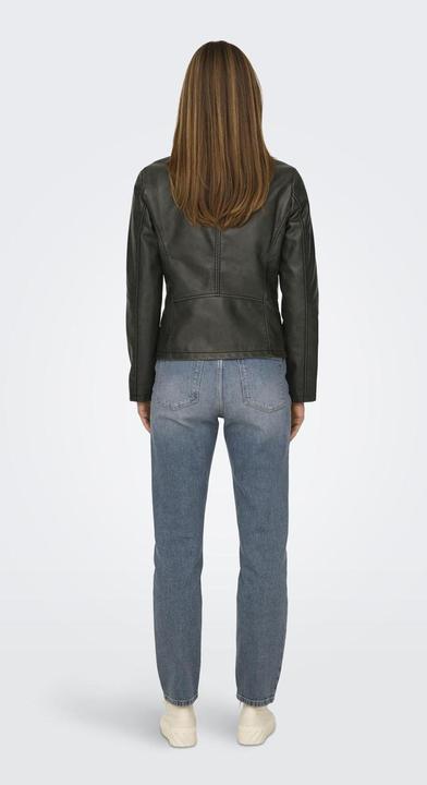 Immagine prodotto Only Giacca biker con collo a fascia Giacca in ecopelle (S)