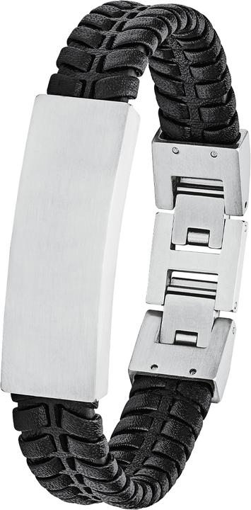 Produktbild S.Oliver Armband (21 cm, Edelstahl, Leder)