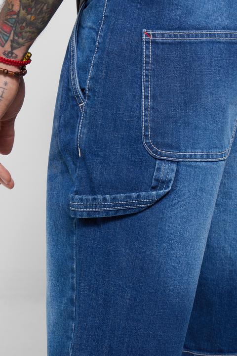 Image du produit Joe Browns Denim Carpenter Shorts with Hammer Loop – Mid Wash (30)