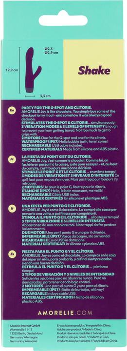 Image du produit Amorelie Rabbit-Vibrator «Shake» Violett