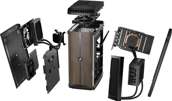 Produktbild Corsair ONE i500 (Intel Core i9-14900K, 32 GB, 2000 GB, GeForce RTX 4080 SUPER)