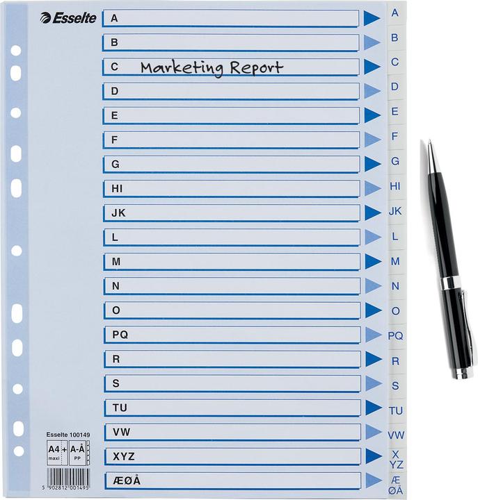 Immagine prodotto Esselte Indice PP A4 A-Å Maxi hvid
