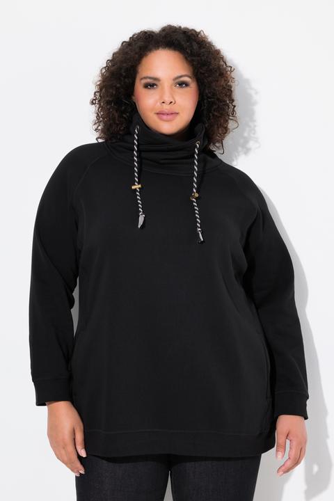Produktbild Ulla Popken Sweatshirt, weiter Stehkragen, Taschen, Raglan-Langarm (50, 52)