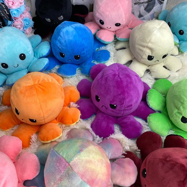 Image du produit PhoneLook Peluche poulpe réversible double face Mood Octopus / violet