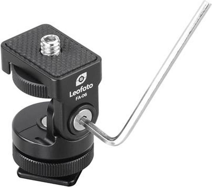 Leofoto Adattatore per slitta flash FA-06 (Adattatore per unità flash)