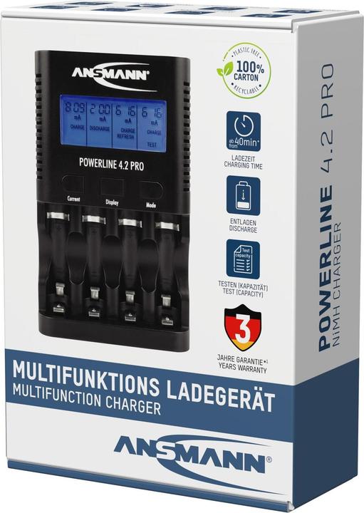 Actual product image Ansmann Powerline 4.2 Pro (1 pcs., AA, AAA, Chargers without battery)