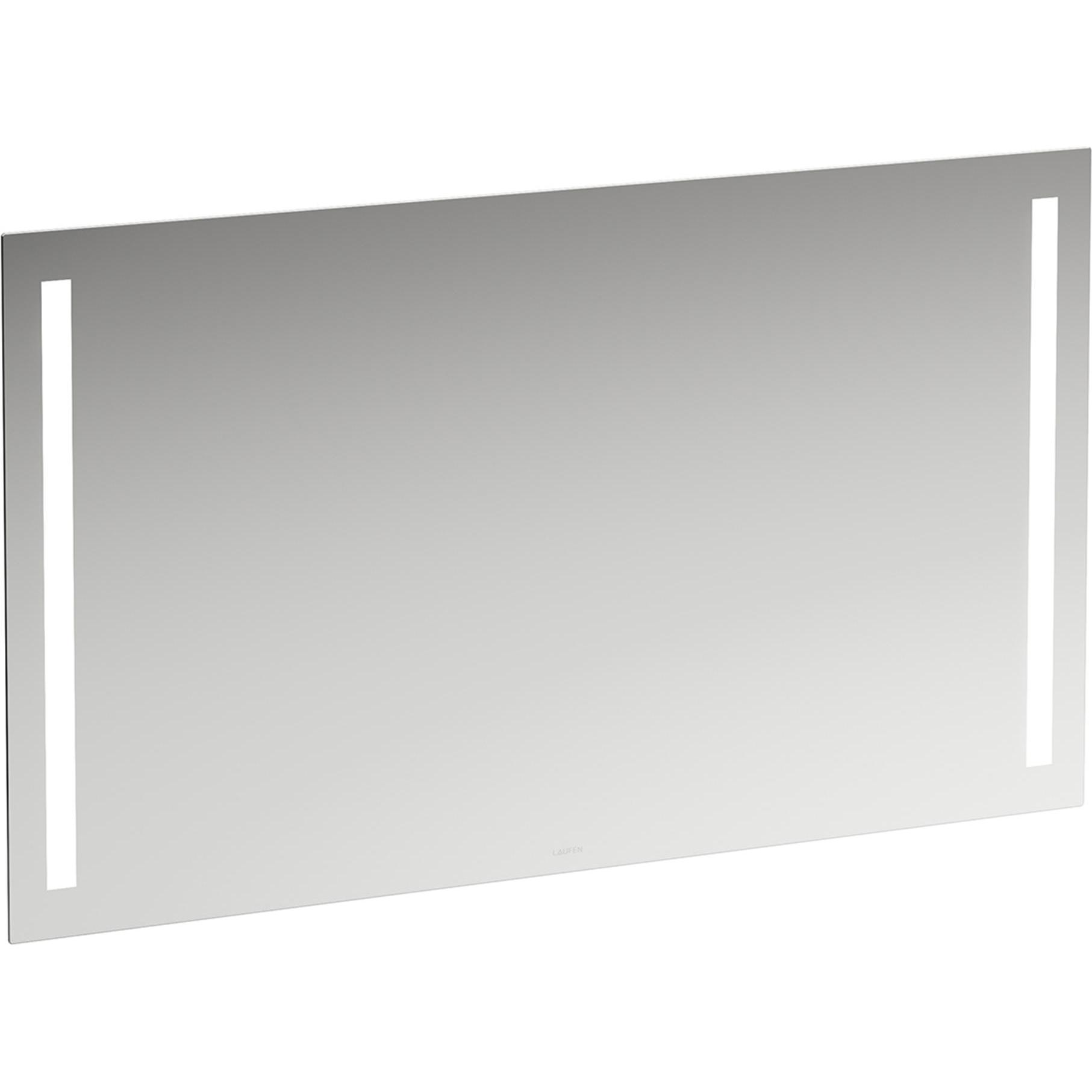 Laufen, Kosmetikspiegel, Lani Spiegel, zwei vertikal integrierten Leuchten, 1200x28x700mm, H4038561121441