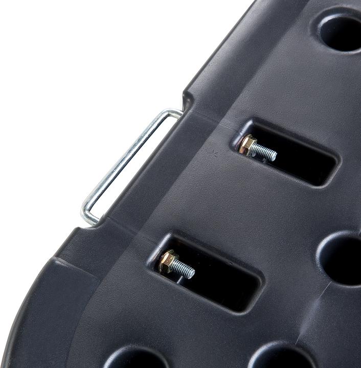 Actual product image Beliani Weighting plates for parasol stands anthracite 4 pieces fillable CARIA