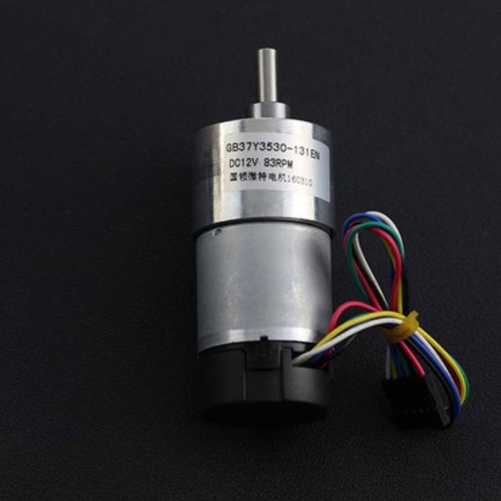 Produktbild DFRobot 12V 83RPM 45Kg*cm Getriebemotor mit Encoder