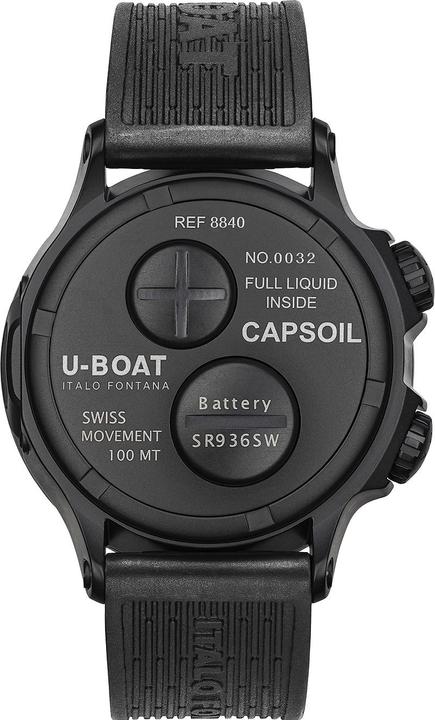 Produktbild U-Boat 8840/B Capsoil Doppiotempo DLC GMT 45mm 10ATM (Analoguhr, 45 mm)