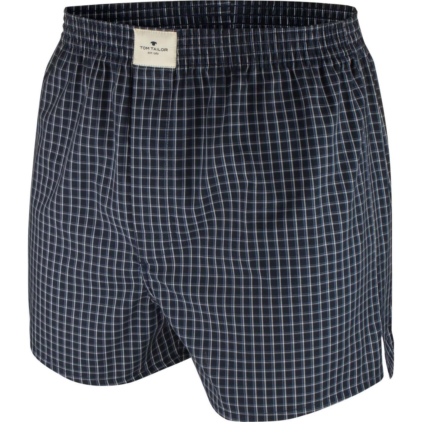 Thumbnail - Tom Tailor, Herren, Unterhosen, Web Boxer, Blau, (M, 2er Pack)