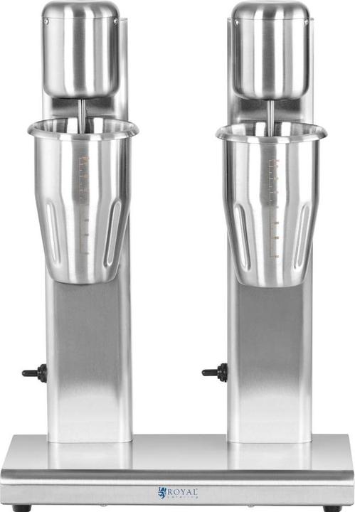 Produktbild Royal Catering Doppel-Milchshaker 2 x 1 l 15.000 U/min Edelstahl Standmixer Hochleistungsmixer (160 W)