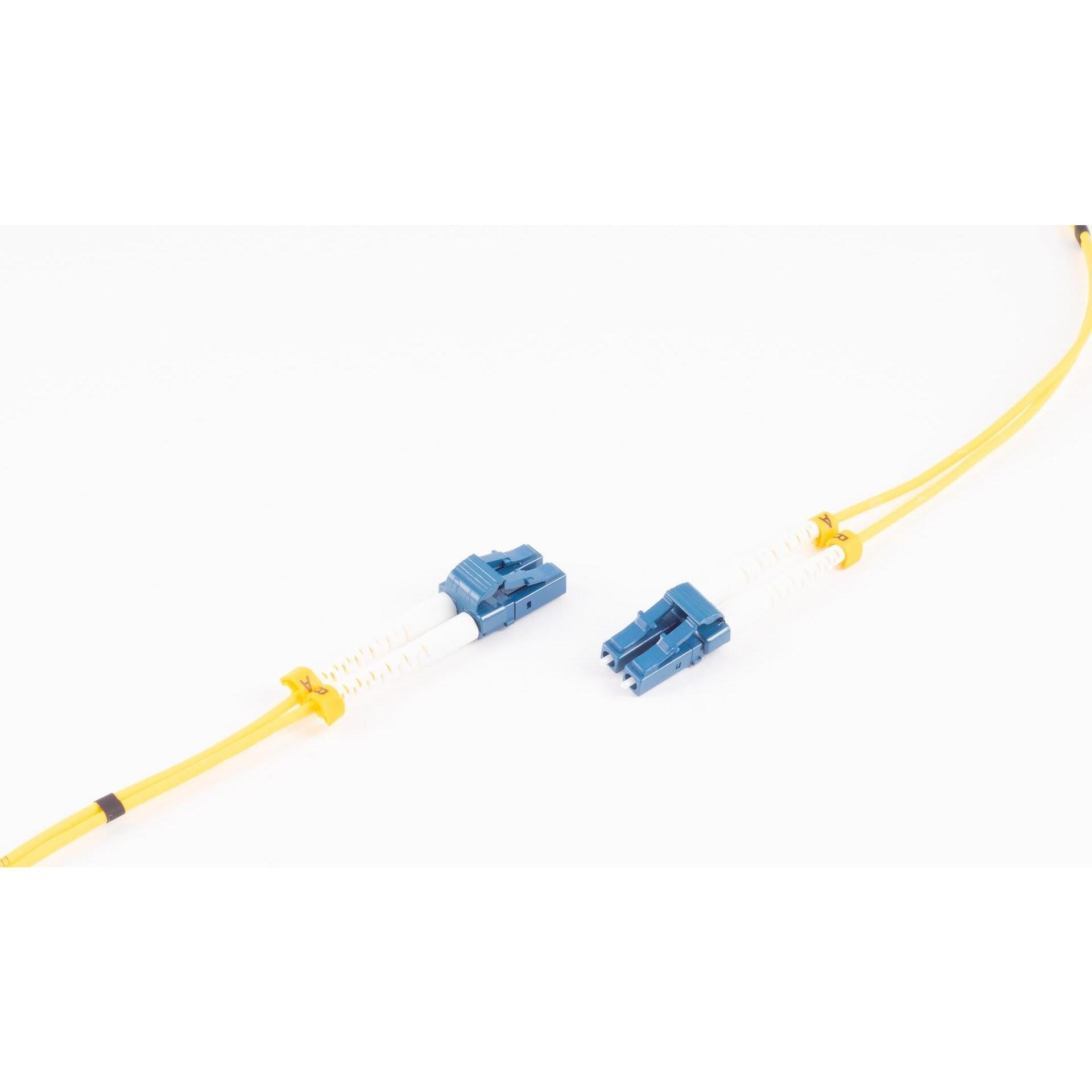 Thumbnail - Shiverpeaks -BASIC-S--Duplex Patchkabel LC/LC 9/125µ, OS1/OS2, gelb 15,0m (15 m), Netzwerkkabel