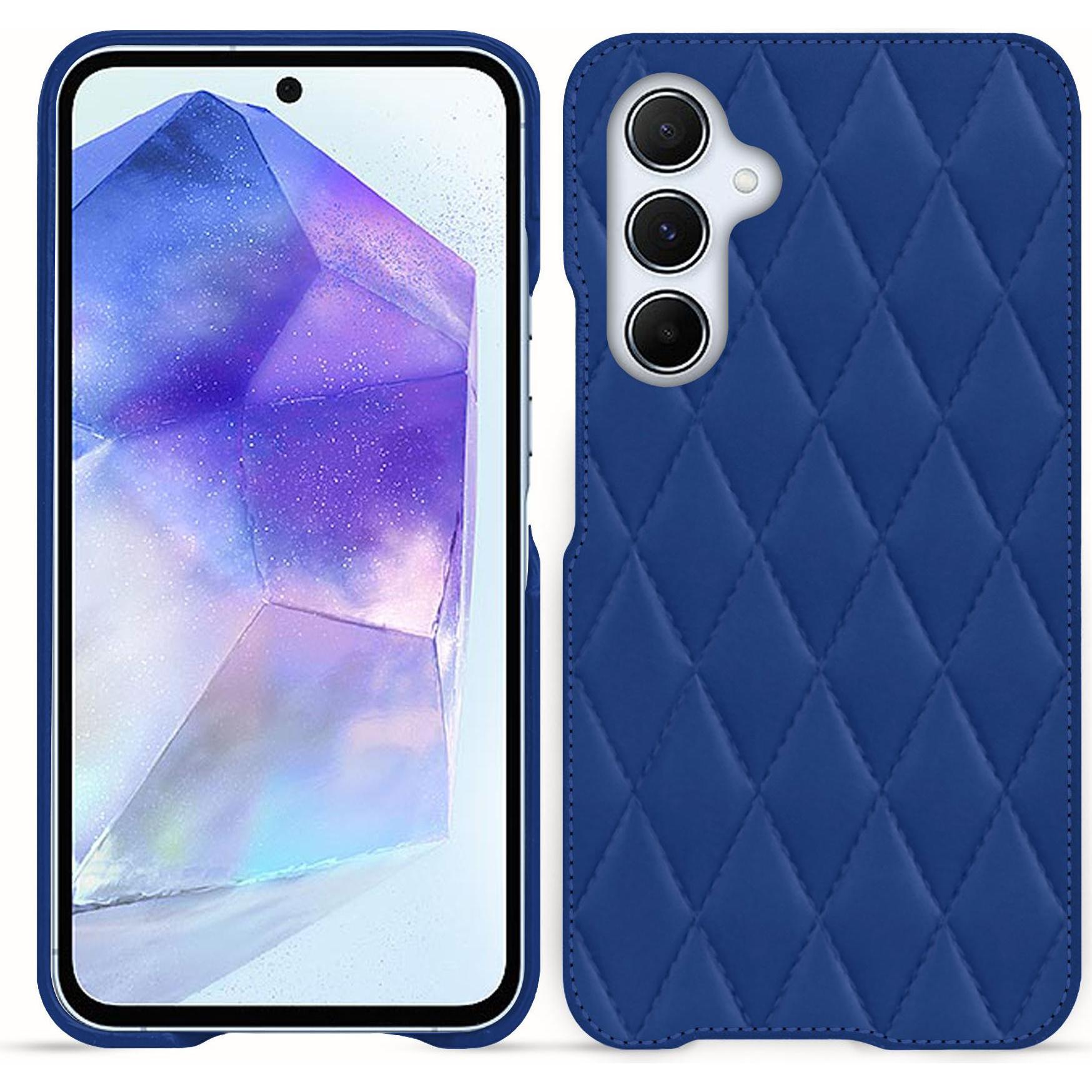 Thumbnail - Noreve Lederschutzhülle (Samsung Galaxy A55), Smartphone Hülle, Blau