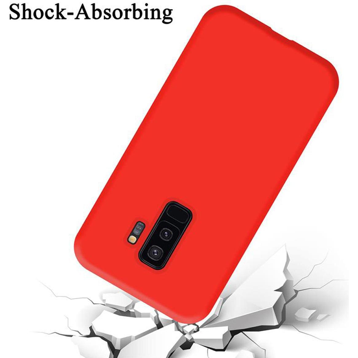 Thumbnail - Cadorabo TPU Liquid Silicone Case Cover (Samsung Galaxy S9+), Smartphone Hülle, Rot