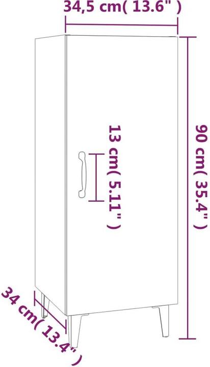 Image du produit vidaXL Sideboard (34.50 x 34.50 x 90 cm)