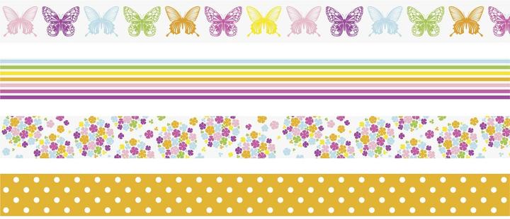 Produktbild Heyda Washi Tape Schmetterlinge Mehrfarbig