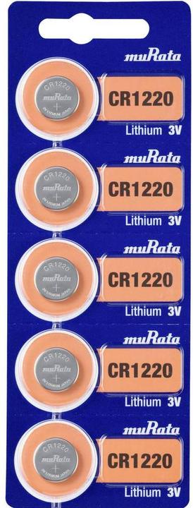 Produktbild Murata CR1220-BEABAE Knopfzelle CR 1220 Lithium 40 mAh 3 V 5 St. (5 Stk., CR1220, 40 mAh)