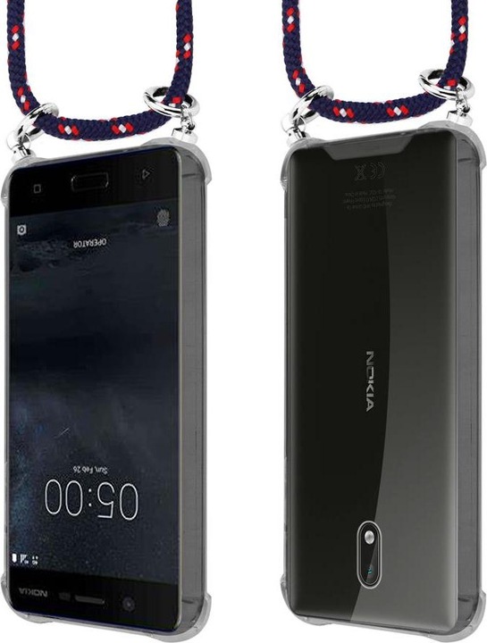 Produktbild Cadorabo TPU Handy Kette SILBER Cover