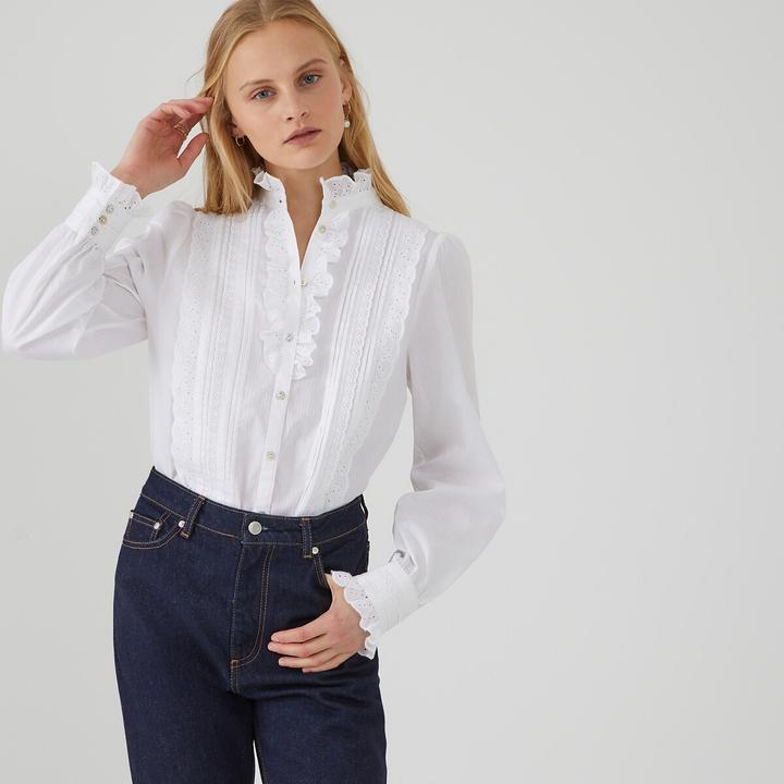 Actual product image La Redoute Collections Victorian Style Blouse Signature (44)