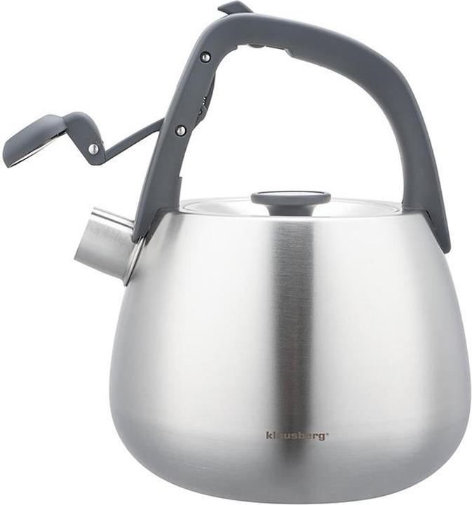 Produktbild Klausberg Edelstahl-Wasserkessel mit schwarzen Griffen, 2,5 l (2.50 l)