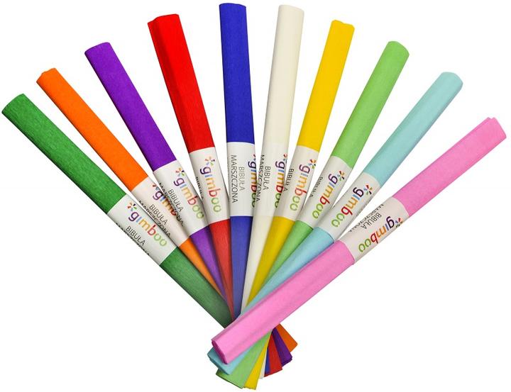 Gimboo Krepppapierrolle,, 50x200cm, verschiedene Farben (25 g/m²)