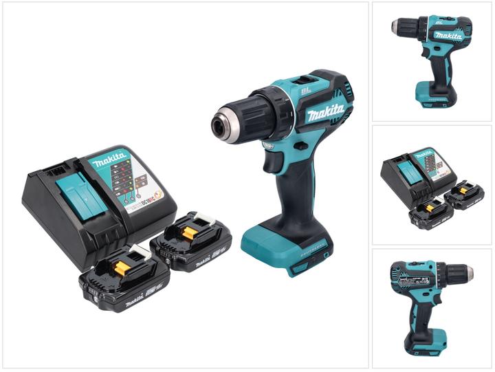 Produktbild Makita DDF 485 RA Akku Bohrschrauber 18 V 50 Nm Brushless + 2x Akku 2,0 Ah + Ladegerät (Akkubetrieb)