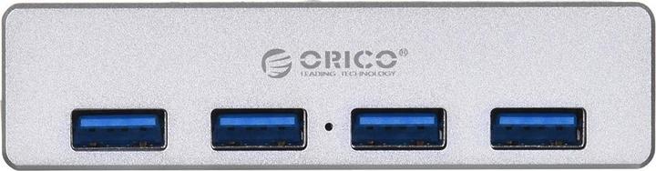 Actual product image Orico MH4PU-P-SV-BP (USB-C, 4 Ports)