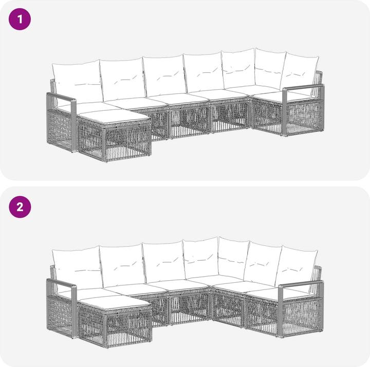Produktbild vidaXL Gartensofa-set
