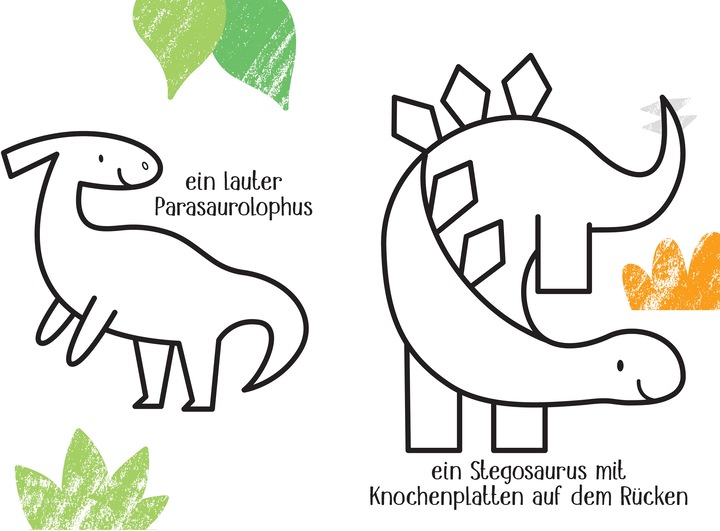 Actual product image Kleine Kreativ-Werkstatt - My very simple colouring case: Dinos, trucks, super kids