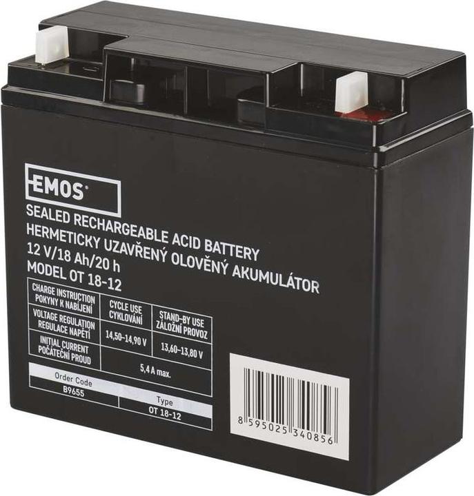 Actual product image Emos SLA battery 12V 18Ah (12 V, 18 Ah)
