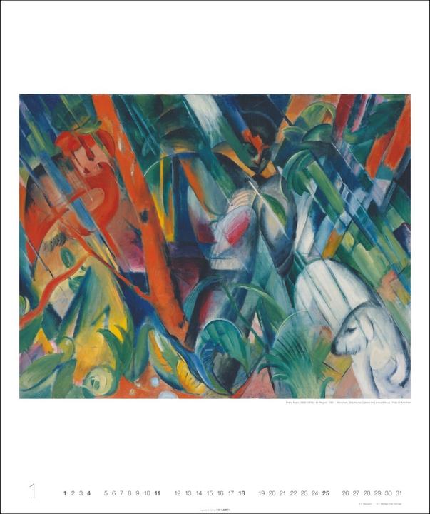 Produktbild Franz Marc Edition Kalender 2026 (46 x 55 cm)
