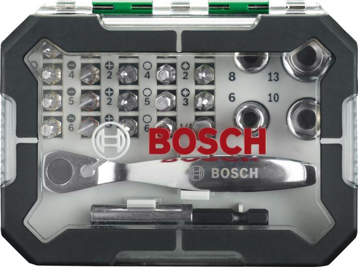 Produktbild Bosch Professional Zubehör Schrauberbit- und Ratschen-Set, 26-teilig (Kreuz Phillips PH)