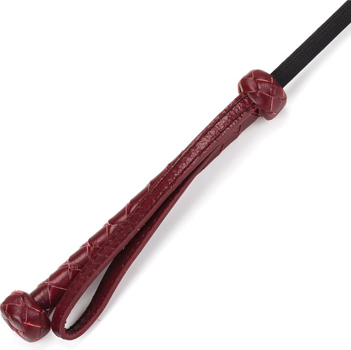 Immagine prodotto Liebe Seele Wine Red Echtleder Spanking Gerte mit Herz