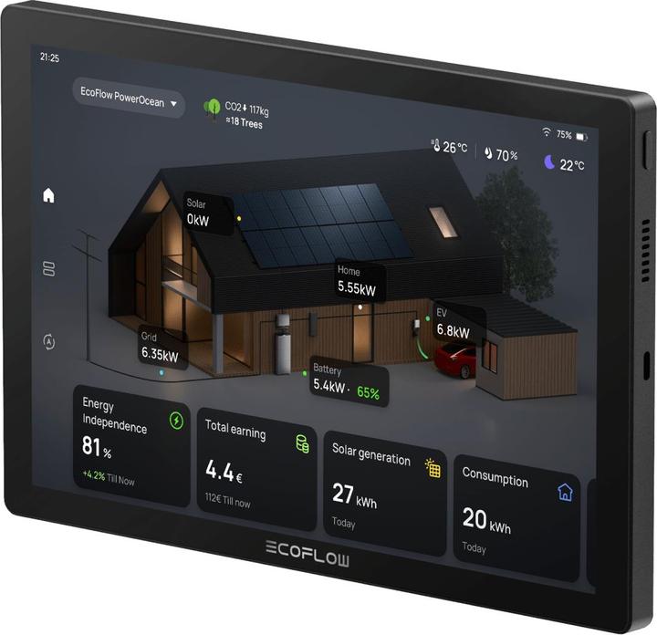Actual product image EcoFlow PowerInsight Bedienpanel